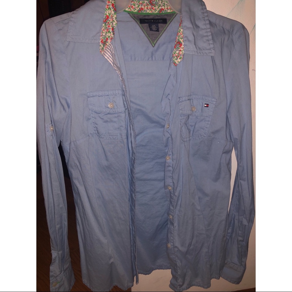 Tommy Hilfiger light blue button down